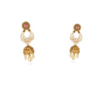Traditional Crescent Drop Earring-hover