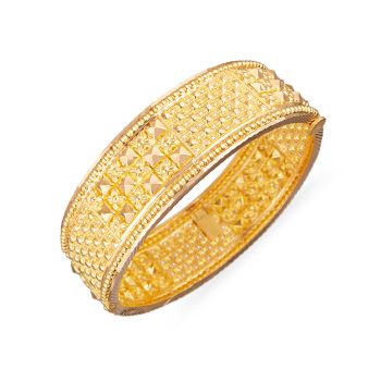 Kerala Pyramid Broad Bangle-hover