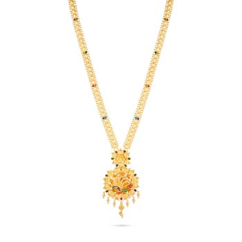 Peacock Bloom Gold Malai-hover