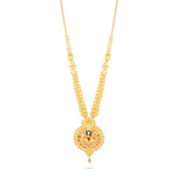 Peacock Bloom Gold Malai-hover