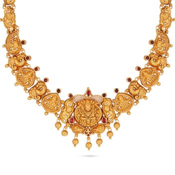 Fancy Antique Lakshmi Nagas Necklace-hover