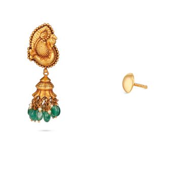 Antique Mayil Drops Earrings-hover