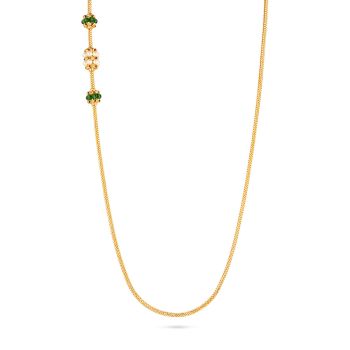 Elegant Pearl Accents Mugappu Chain  -hover