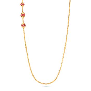 Elegant Pearl Accents Mugappu Chain  -hover