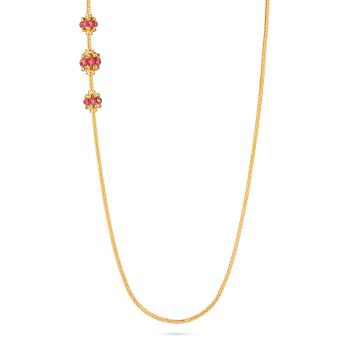 Elegant Pearl Accents Mugappu Chain  -hover