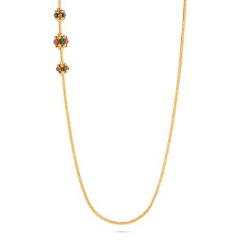 Elegant Pearl Accents Mugappu Chain  -hover
