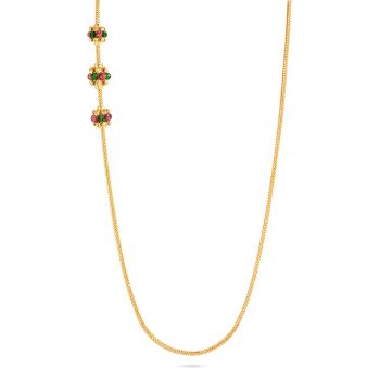 Elegant Pearl Accents Mugappu Chain  -hover