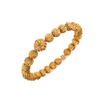 Antique Bridal Screw Bangle-hover