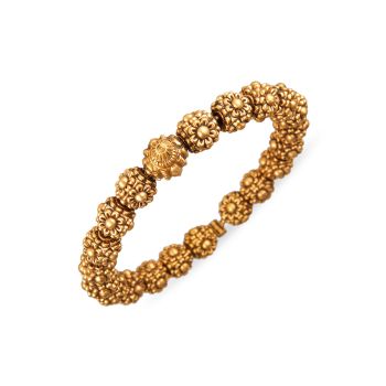 Antique Floret screw Bangle-hover