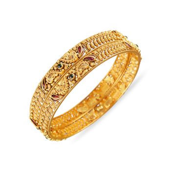 Traditional Nagas Antique Bridal Bangle-hover