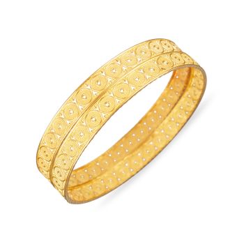 Fancy Kerala Gold Bangle-hover