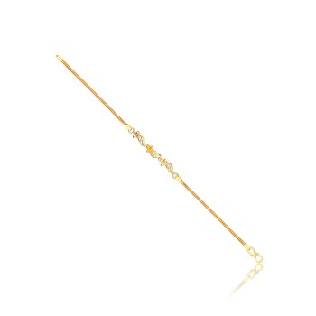 Delicate Star Charm Link Casting Bracelet-hover