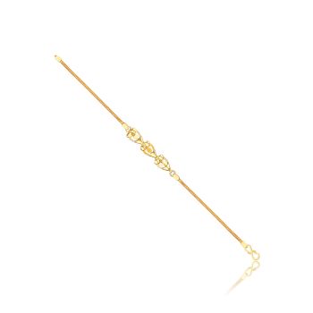 Elegant Triple Leaf Casting Bracelet-hover