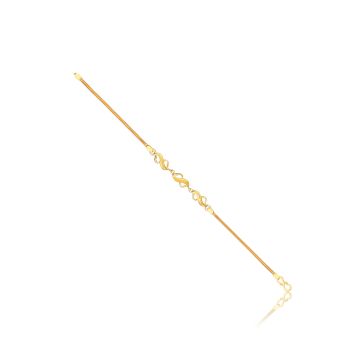 Elegant Twin Leaf Casting Bracelet-hover