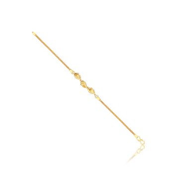 Ornate Blossom Motif Casting Bracelet-hover