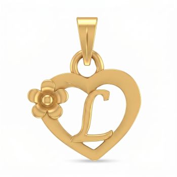 Fasinating Nested Love Casting Gold Pendant-hover
