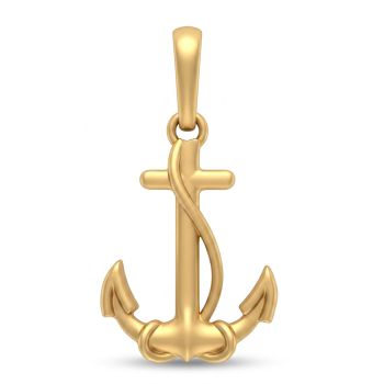 Dainty Gold Anchor Rope Casting Dollar-hover