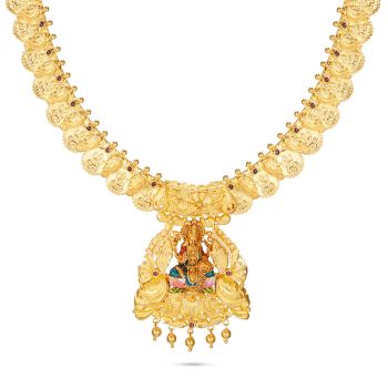 Mesmerising Antique Kasu Necklace-hover