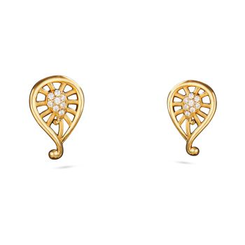 Fancy Leaf Casting Earring-hover