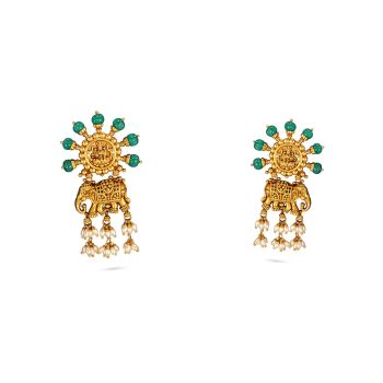 Antique Lakshmi Drop Earring-hover