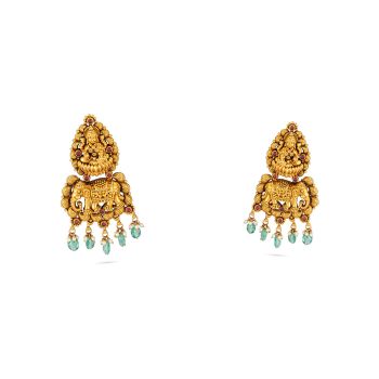 Antique Lakshmi Drop Earring-hover
