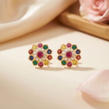 Fancy Color Pearl Stud-hover