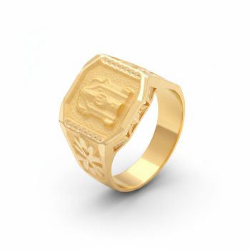 Temple Balaji Signet Boltv Ring-hover