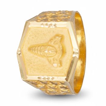 Sacred Venkatadri Signet Boltv Ring-hover