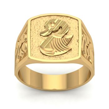 Traditional Gold Annam Signet Ring-hover