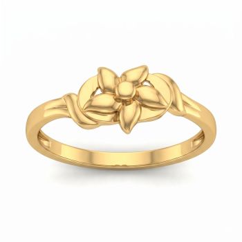 Artisan Flower Ladies Golden Ring-hover