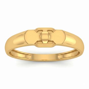 Sleek Casual Wear Gold Ring-hover