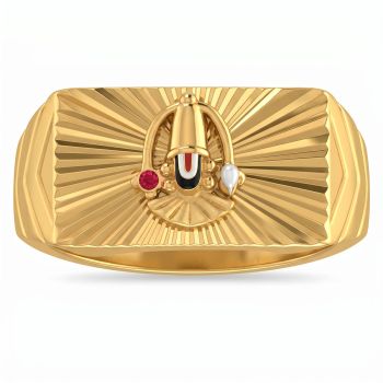 Lord Venkateswara Gold Ring-hover