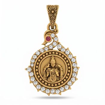 Traditional Goddess Meenakshi Gold Dollar-hover