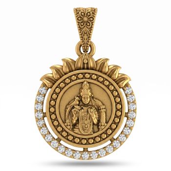 Ancient Goddess Meenakshi Gold Dollar-hover