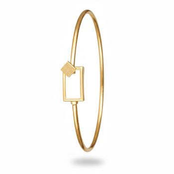 Trendy Gold Geometric Casting Gadi-hover