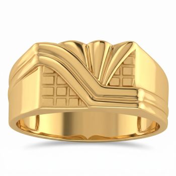 Bold Arty Casting Gold Ring-hover