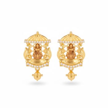 Lakshmi Temple Earrings-hover