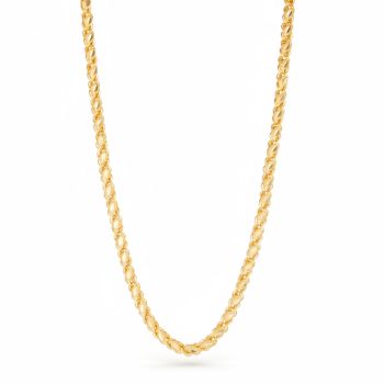 Fancy Leaf Cutting Gold Chain-hover