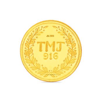 4 Gram 22 Carat Meenkashi Amman Gold Coin-hover