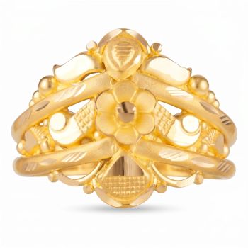 Fancy Design Floral Ladies Ring-hover