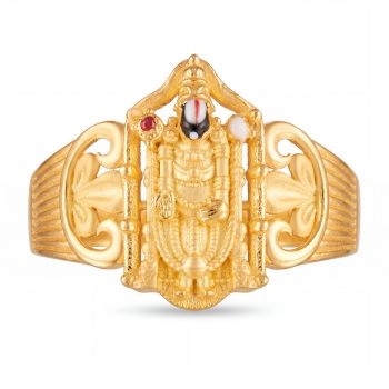 Heritage Balaji Perumal Casting Gold Ring-hover