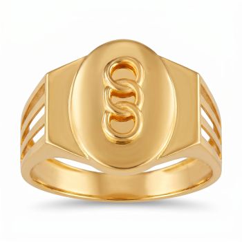 Premium Casting Gold Gents Ring-hover