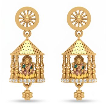 Antique Lakshmi Heritage Gold Drops-hover