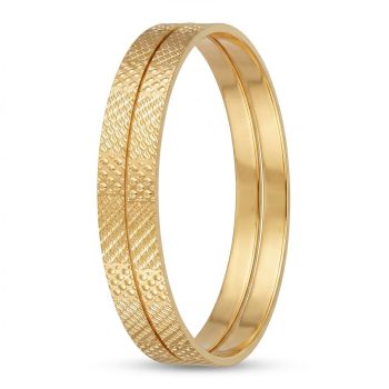 Traditional AR Fusion Gold Bangles-hover