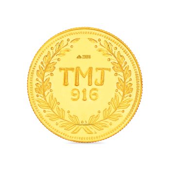 8 Gram 22 Carat Meenkashi Amman Gold Coin-hover