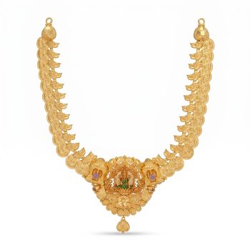 Traditional Coin Chain Gold Necklace-hover