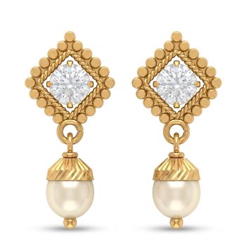 Traditional Luxury Pearl Gold Drops-hover