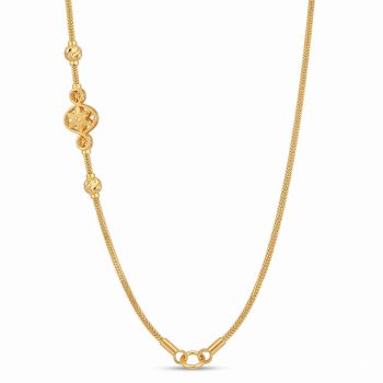 Floral Motif Combini Gold Chain-hover