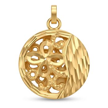 Floral Textured Gold Dollar-hover