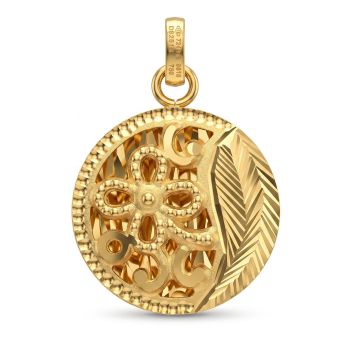 Fancy Bloom Textured Gold Dollar-hover